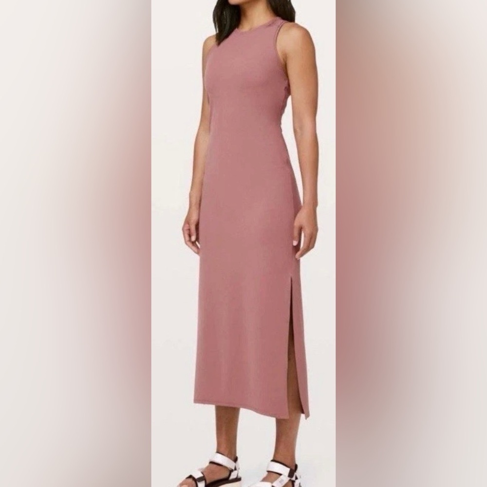 Lululemon Get Going Maxi Dress Dusty Rose Pink Size 4